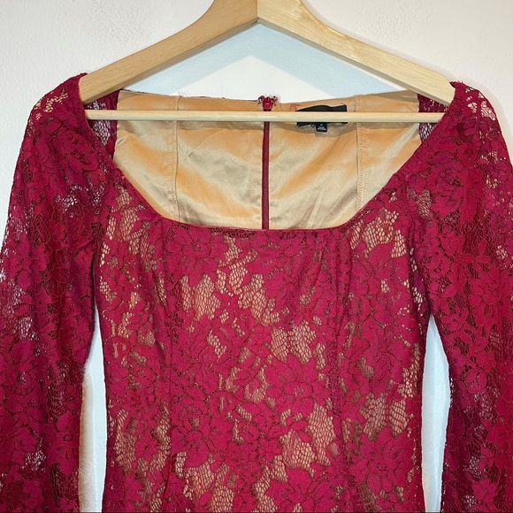 MAJORELLE Benson Mini Dress in Cranberry Red Dress - Picture 5 of 16